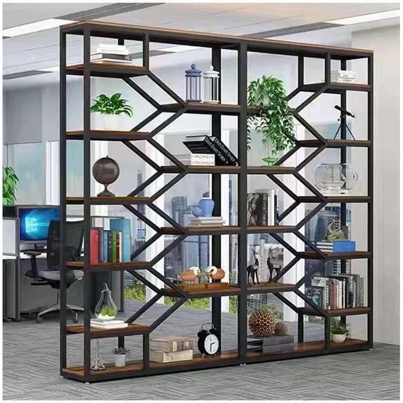 铁艺置物架书架多层储物架隔断玄关花架落地陈列架办公室收纳货架