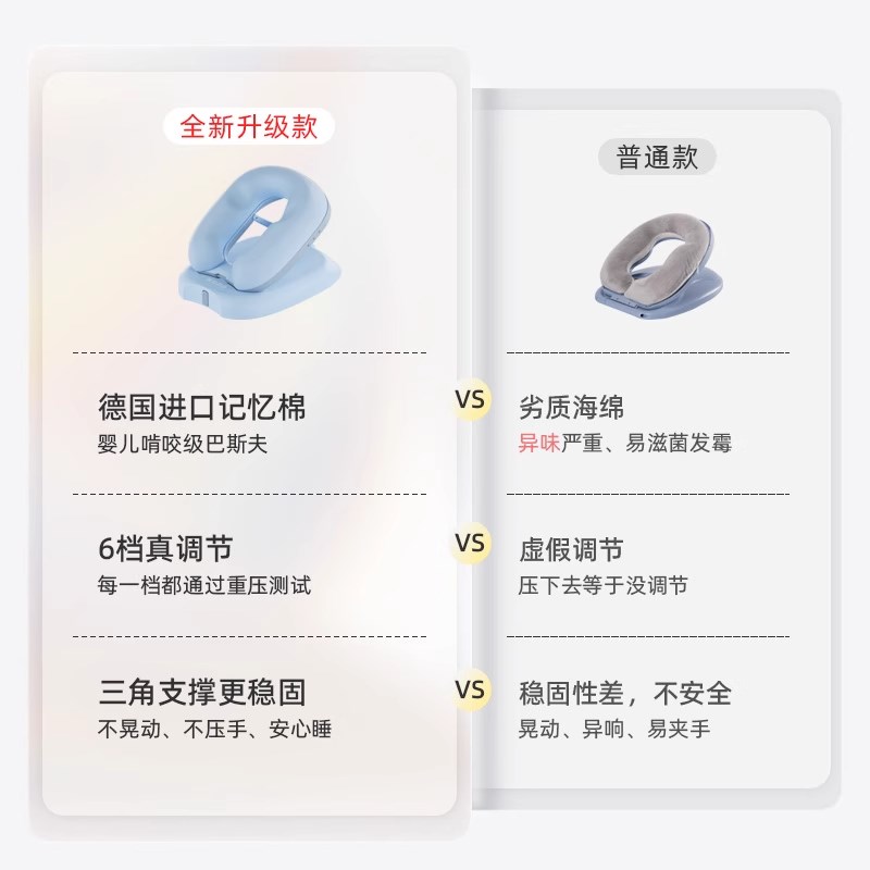 德国午睡枕小学生趴睡枕趴趴枕儿童午休枕头教室桌上睡觉午睡神器