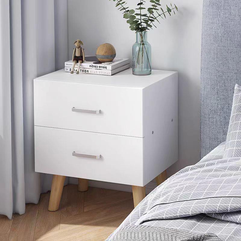 床头柜储物柜简约现代实木腿经济型床边小柜子式卧室小桌子外贸厂