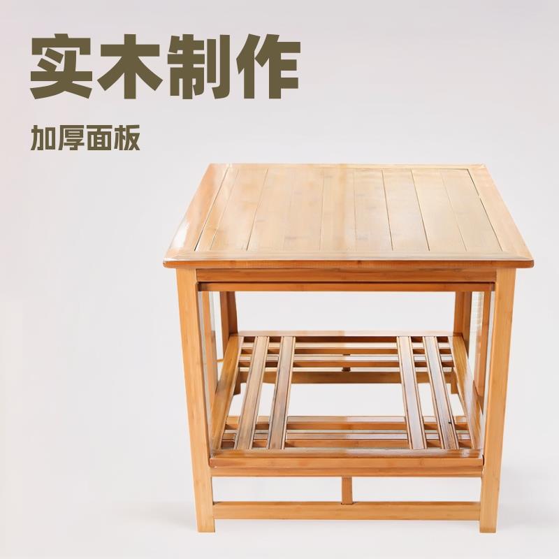 实木取暖桌餐桌烤火桌子炕桌冬季正方形烤火架面板茶几榻榻米