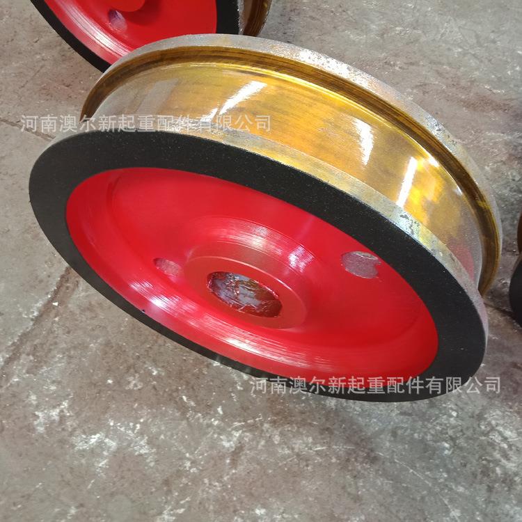 厂家供应 φ500*150车轮组 起重机端梁行走轮 双梁驱动轮