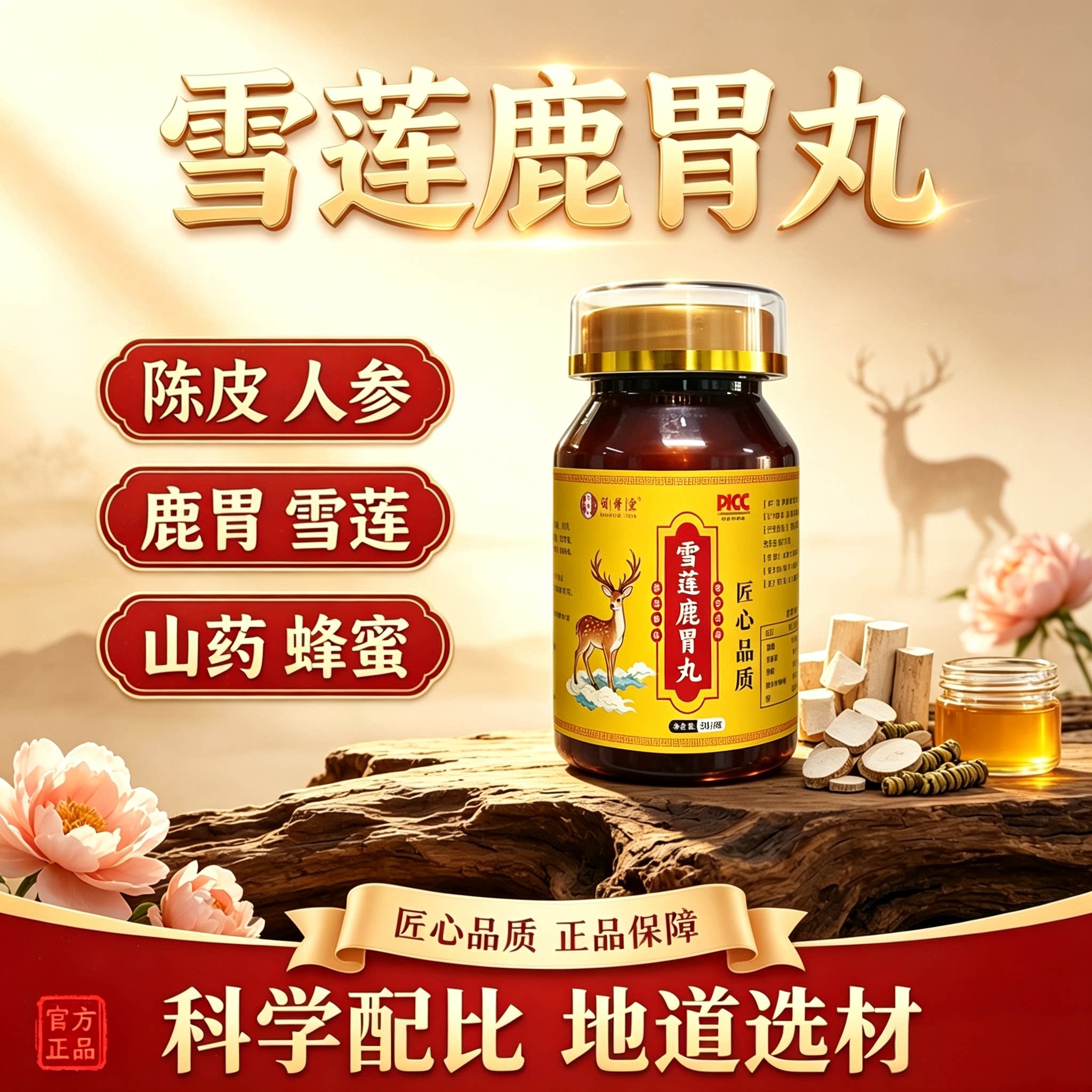 亘济堂雪莲鹿胃丸高含量调养脾胃