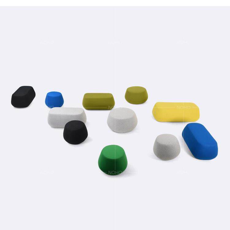 服装店布艺沙发墩北欧现代简约长形圆形坐墩休息小墩子矮凳沙发凳