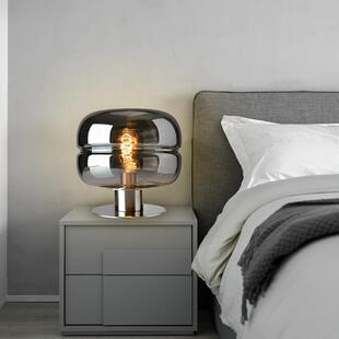 北欧后现代简约客厅装饰玻璃台灯创意设计师艺术书房卧室床头灯具