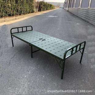民政救灾钢塑折叠床应急救灾物资塑钢床防侧翻二折塑钢床