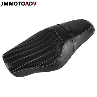 适用哈雷883N 1200 X48改装连体坐垫 04-22年前后一体加厚双人座