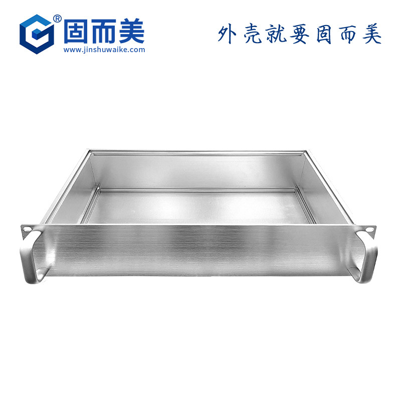 4u铝合金机箱服务器定制2u工控机箱仪表外壳加工银色机箱铝制设计