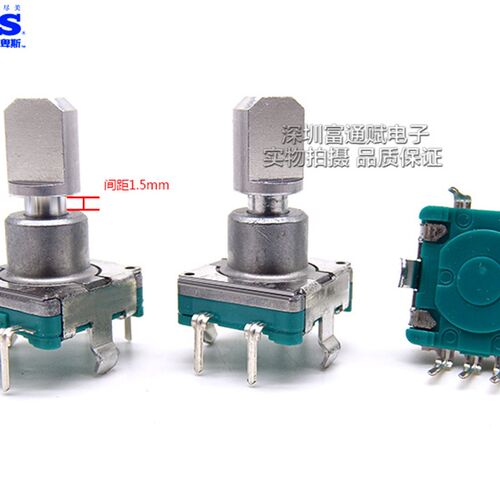 汽车音响 医疗设备 日本ALPS EC11-无步进阻尼式 带按开关 编码器