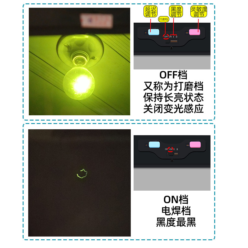 汉防两用电焊面罩变光头戴式配安全帽焊工帽子头盔全脸防护氩弧焊