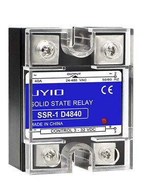 固态继电器SSR-40DA10A25A60A100A直流交流24V220V单相继电器DDAA