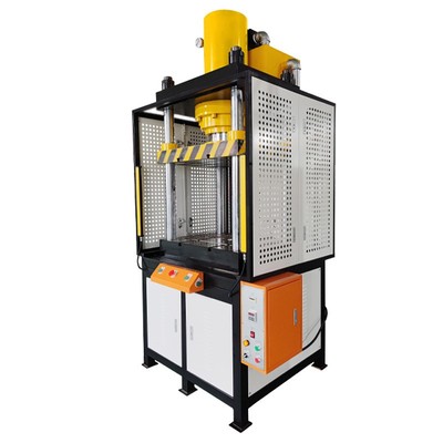 定制四柱快速液压机小型精密伺服电缸压力机KTQL压铸件门式液压机