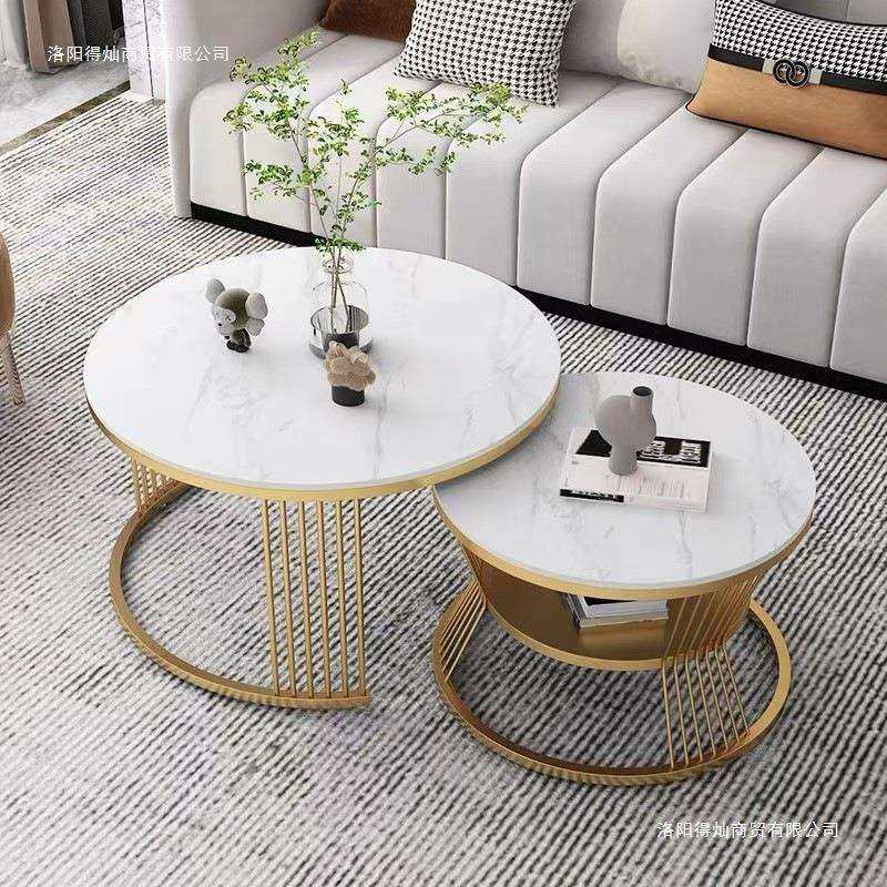 北欧轻奢客厅岩板茶几铁艺茶桌简约双层圆形大小边几子母组合茶几,鲜花速递/花卉仿真/绿植园艺,割草机/草坪机,淘宝优惠券,粉丝福利购,淘宝优惠卷