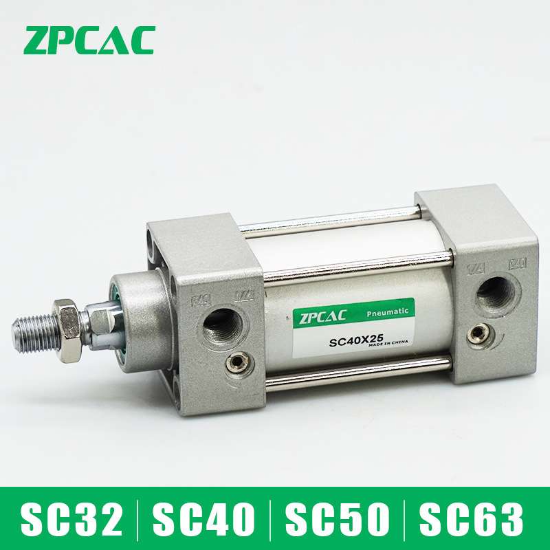 标准气缸气动元件SC32/40/50/63/25X50X100X125X150X200X300