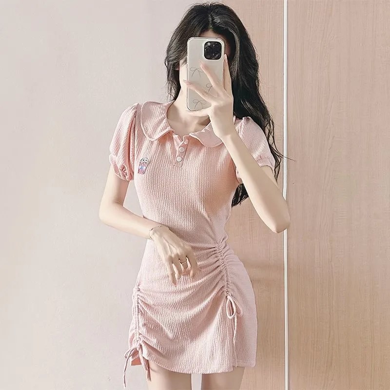 泳衣女微胖MM韩版ins裙式分体甜美少女学院风高级感度假新款泳装
