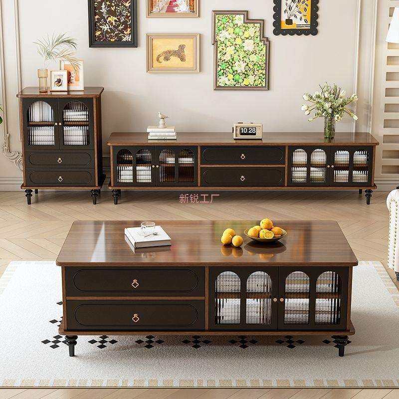 05电视柜茶几组合全实木法式复古客厅家用储物柜小户型收纳柜子,鲜花速递/花卉仿真/绿植园艺,割草机/草坪机,淘宝优惠券,粉丝福利购,淘宝优惠卷