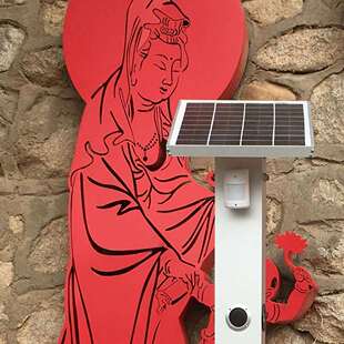 太阳能语音提示器远距离检测声光电一体化设计可照明厂家价格