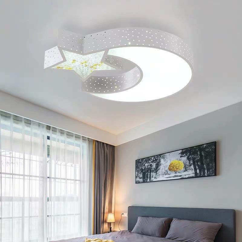 现代简约LED灯星月吸顶灯 卧室客厅酒店客房装饰灯具