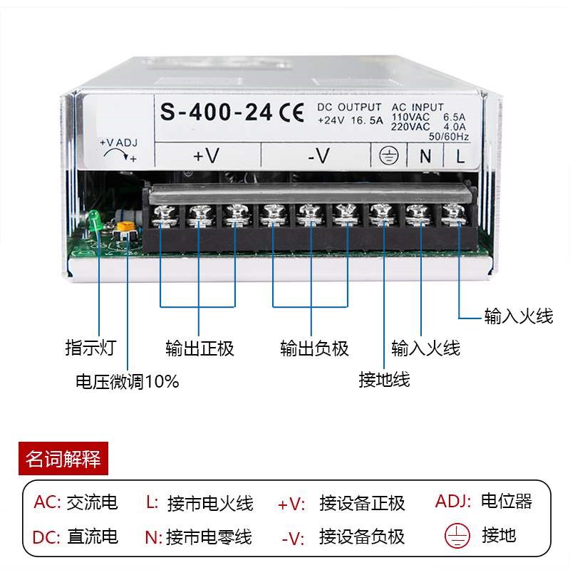 380V变24V 12V 36V 48V 60V直流开关电源120W350W500W1000W3000W