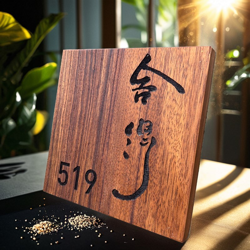 高档实木门牌定制整木招牌公司挂牌包间门牌订制民宿logo广告牌