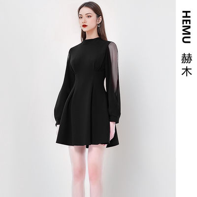 赫本风重要场合穿搭高级感礼服秋
