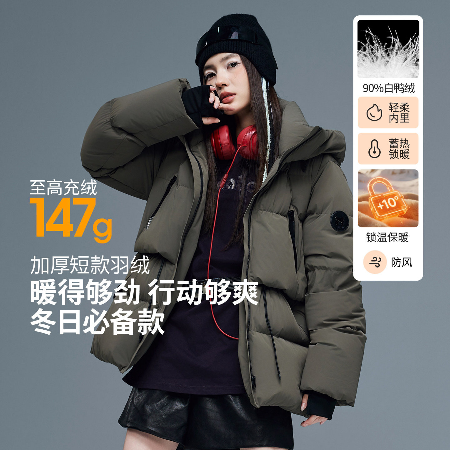 ���ڲ�������ɫ M ��������Ƹ����޷�Ů��ñ�Ӻ�Ѽ�ޱ�ů����2025�����¿��������� 740Ԫ