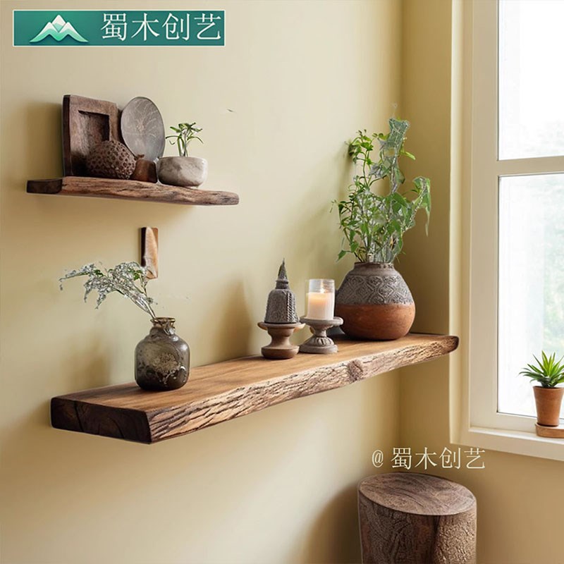 墙上置物架一字板客厅厨房墙面卧室床头收纳架壁挂式书架隔板层板