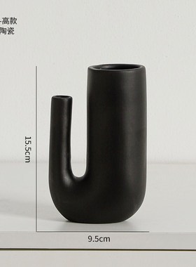 侘寂风创意陶瓷艺术摆件高端大气A上档次办公室酒柜柜子抽象装饰