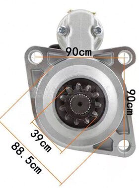 D4适用1124V3708/-起动机马达41起动机80柴10齿玉00D3起动机马达