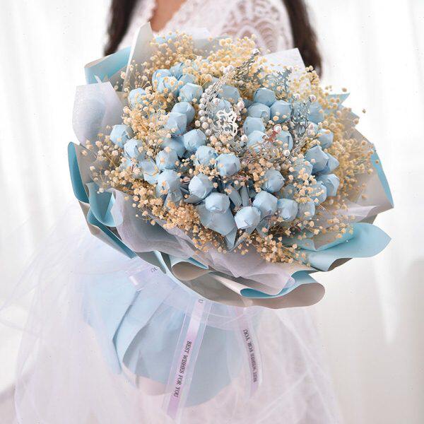 送女友成品糖果闺蜜生日礼物七夕节花束创意情人节花束花束棒棒糖