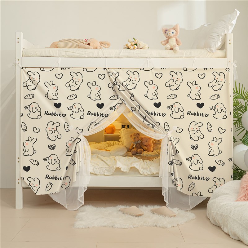 德国夏季蚊帐e超强全遮光防尘上下铺2025新款床帘大学生宿舍一体