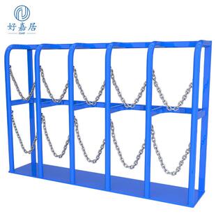 氧气瓶固定架40L钢瓶防倒架手推车氮气罐氩气存放架五瓶车支架子