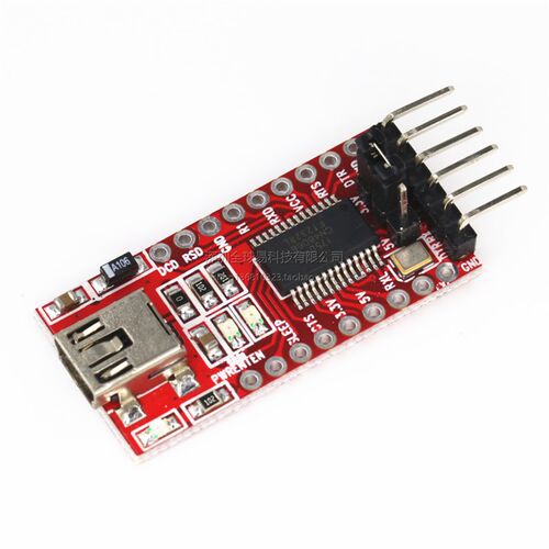 USB转TTL 支持3.3V 5V FT232RL模块专用 下载线 mini接口