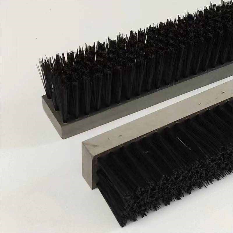 PVC毛刷条尼龙毛刷 工业用塑料防尘清扫长毛软毛硬毛刷pp板刷排刷