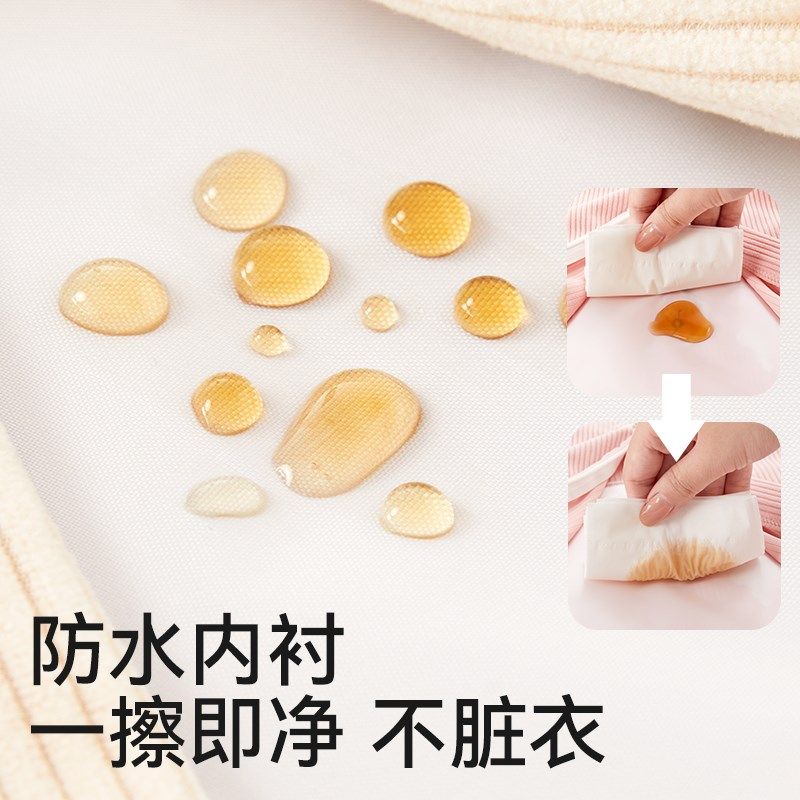 宝宝罩衣秋冬季儿童吃饭围兜防y水防脏连体反穿衣女孩外穿婴儿围