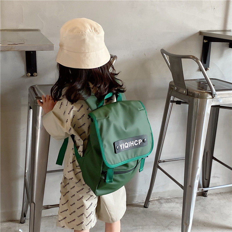 幼儿园儿童宝宝背包男童网红时尚大容G量书包小女孩外出帆布双肩