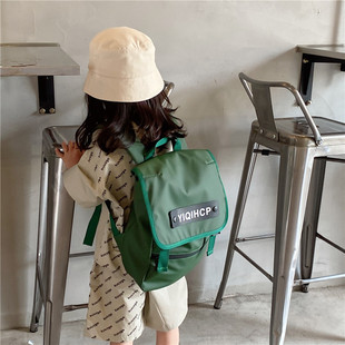 幼儿园儿童宝宝背包男童网红时尚大容G量书包小女孩外出帆布双肩
