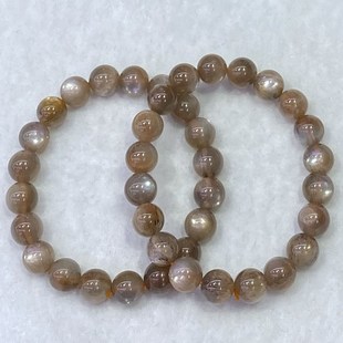 天然金骨干水晶手链女时尚单圈月光太阳石手串饰品礼物百搭小清新