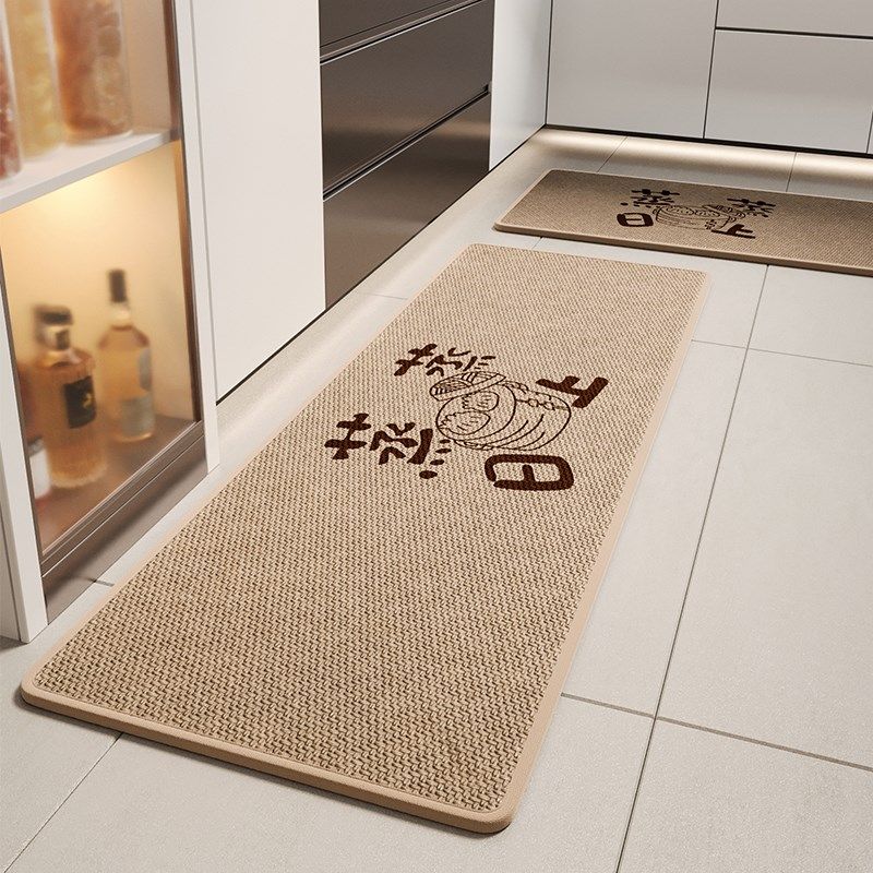厨房地垫吸水吸油防滑耐脏免洗脚垫家用简约高级感防摔长条垫定制,居家布艺,厨房地垫,淘宝优惠券,粉丝福利购,淘宝优惠卷