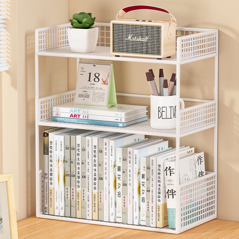 桌面收纳架多层亚克力q透明奢华感护肤品文具杂物寝X室收拾盒置物