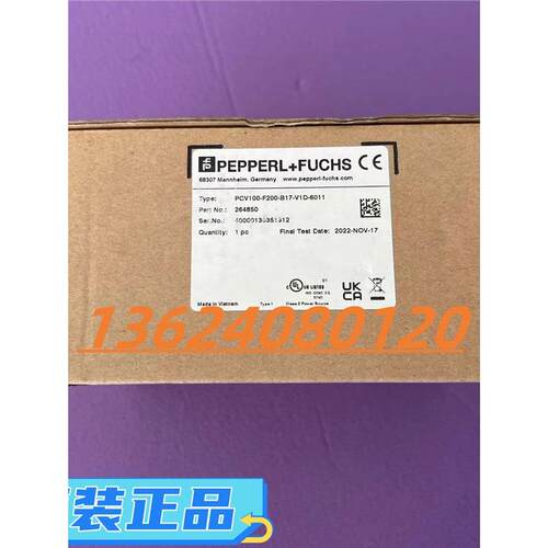 P+F倍加福光学读码器PCV100-F200-B17-V1D-6011德国
