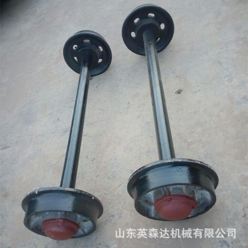 厂家热销矿用平板车矿车轮铸钢实心矿车轮对350空心铸铁轮盖 轴