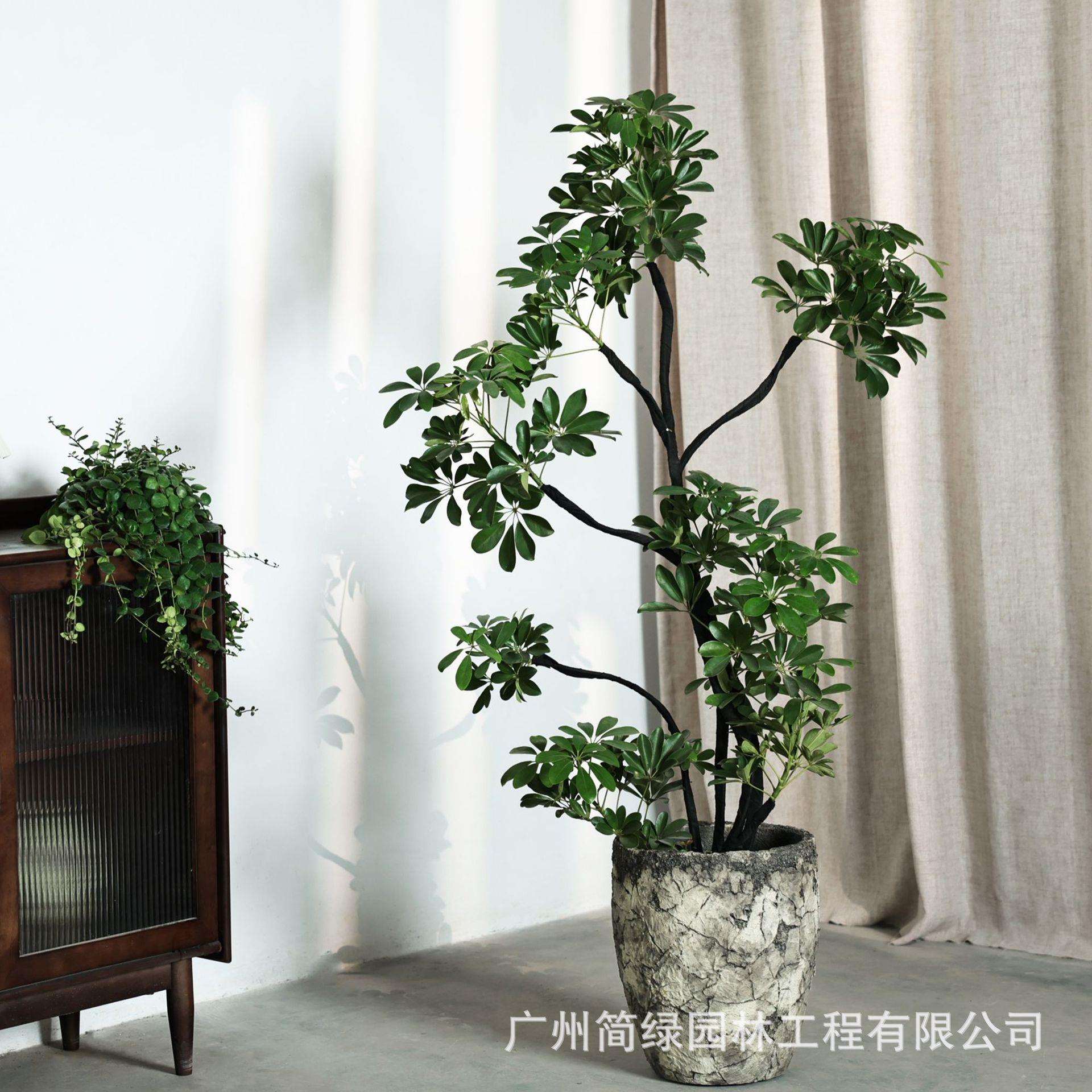 镁泥花盆复古艺术客厅商场室内外落地北欧特大号绿植物盆栽水泥盆