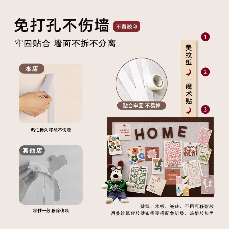 diy照片墙毛毡板电表箱装饰画创意遮挡挂画弱电箱免打孔面板盖图片