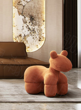 创意小马椅客厅大型落地摆件沙发旁家居软装饰品轻奢乔迁新居礼物