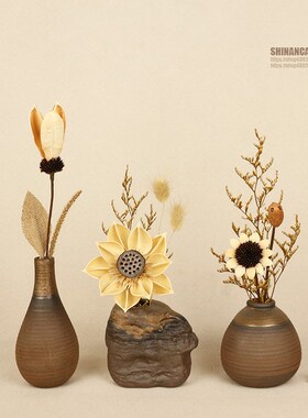 禅意摆件家居饰品客厅摆设房间玄关电视柜橱柜新中式桌面仿古装饰