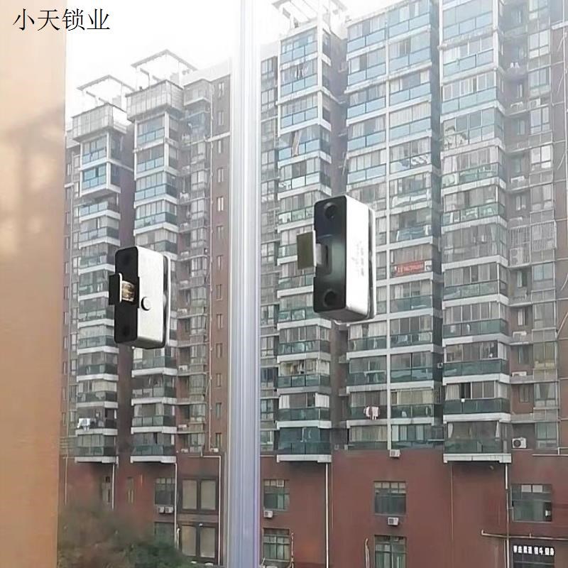 配件无框加厚款玻璃门推拉门锁移窗平移移窗锁扣浴室锁配件插销.
