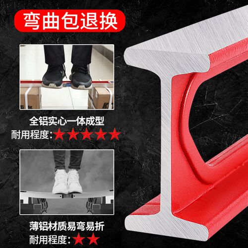 水平尺高精度磁性平水尺铸铝实心防摔迷你水平仪重型铝合金平衡尺
