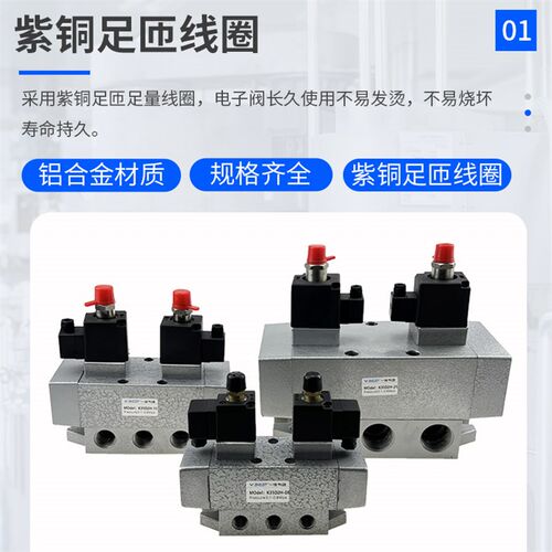 三位五通电磁阀K35D2H-06 8 10 K35Q2-15 20 25 P Y 双电控换向阀