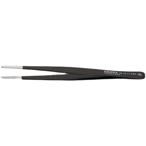 凯尼派克防静电镊子knipex92 78 77 ESD不锈钢高弹性圆头直柄镊夹