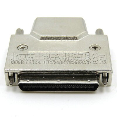 原装VHDCI V68连接器SCSI公头MINI小68P铁壳金属外壳压线式刺破式